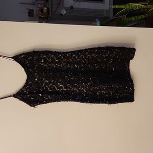 90s Vintage Sequin Mini Dress Size S